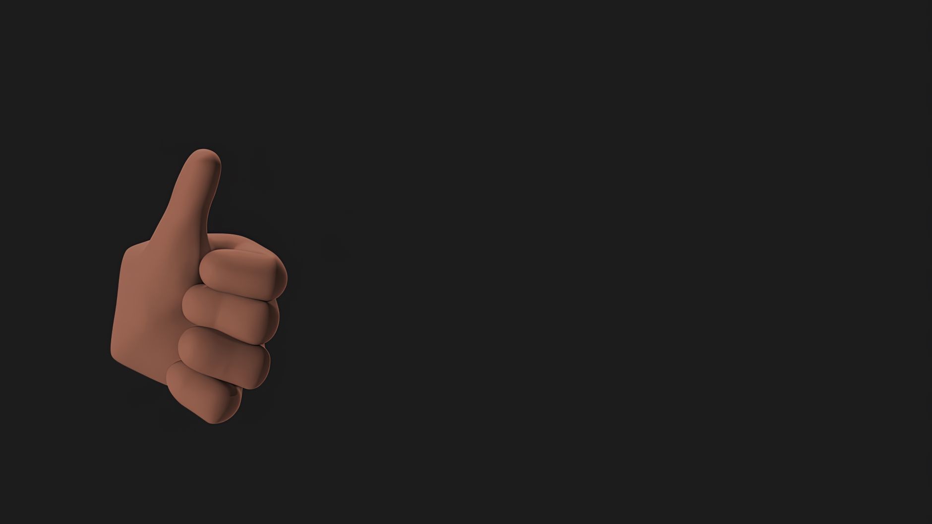 A thumbs up